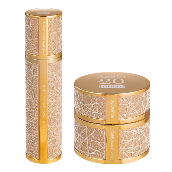 アゲインナンバー20　ゴールドジュエルローション+クリーム セット