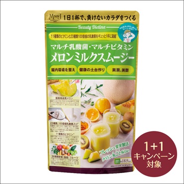 ダイエッティーナ マルチ乳酸菌　マルチビタミン　メロンミルクスムージー(2個(1個無料))