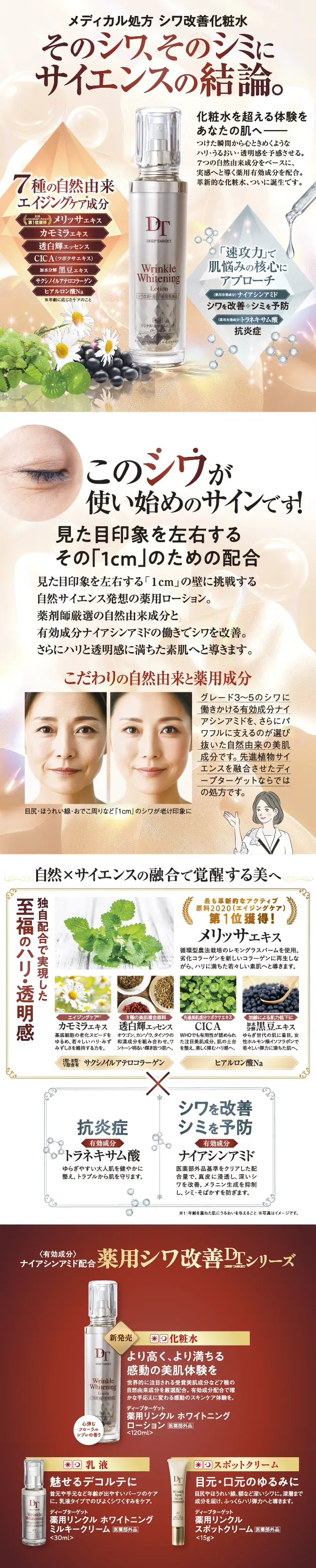 ディープターゲット 薬用リンクル ホワイトニング ローション