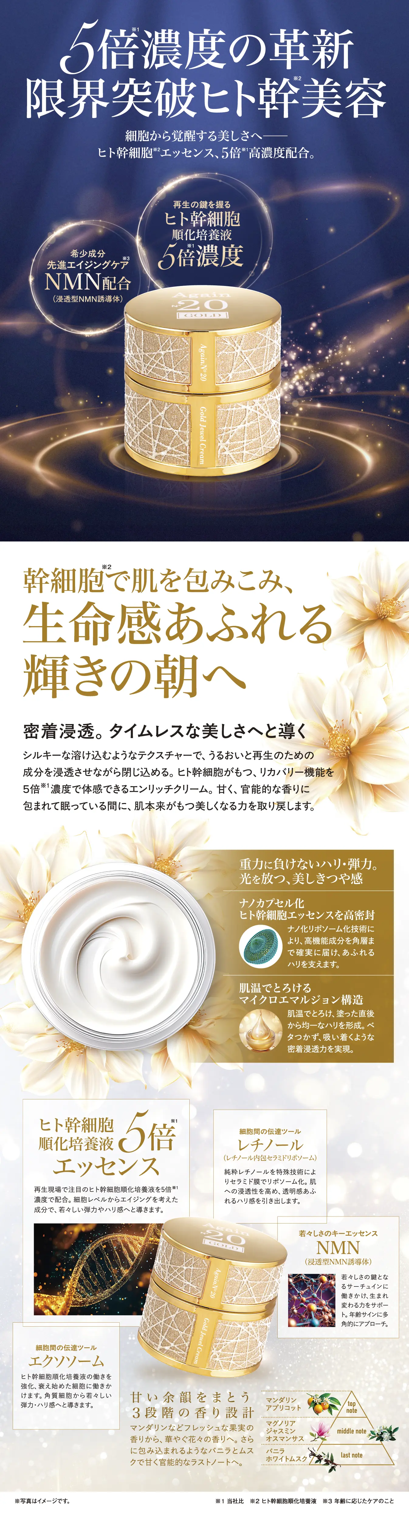 アゲインナンバー20 ゴールドジュエルクリーム