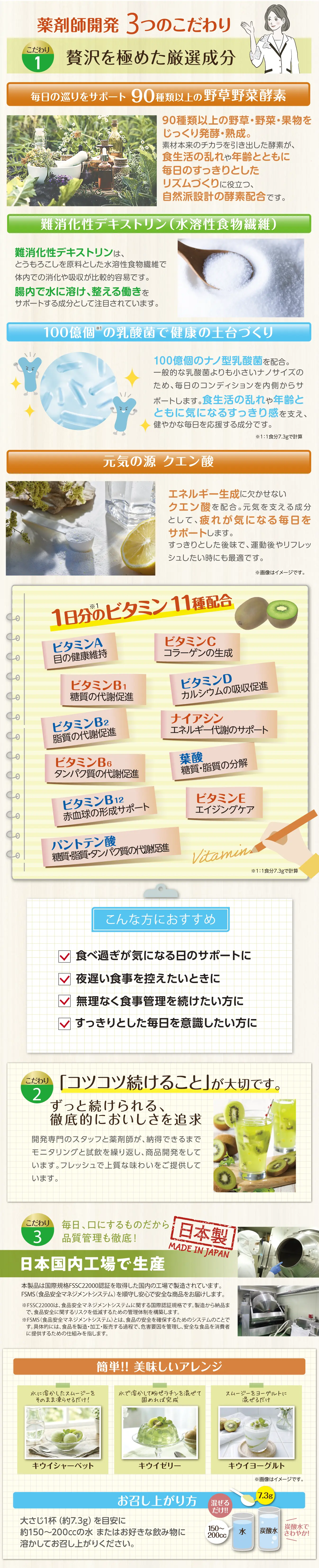 キウイフルーツ酵素スムージー