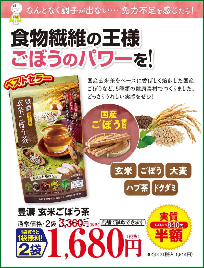 豊濃玄米ごぼう茶