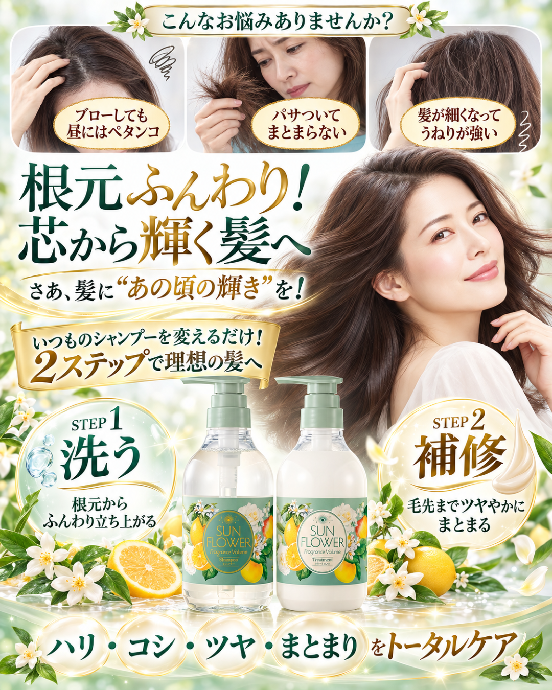 AgainNo20 サンフラワー フレグランスボリューム シャンプー